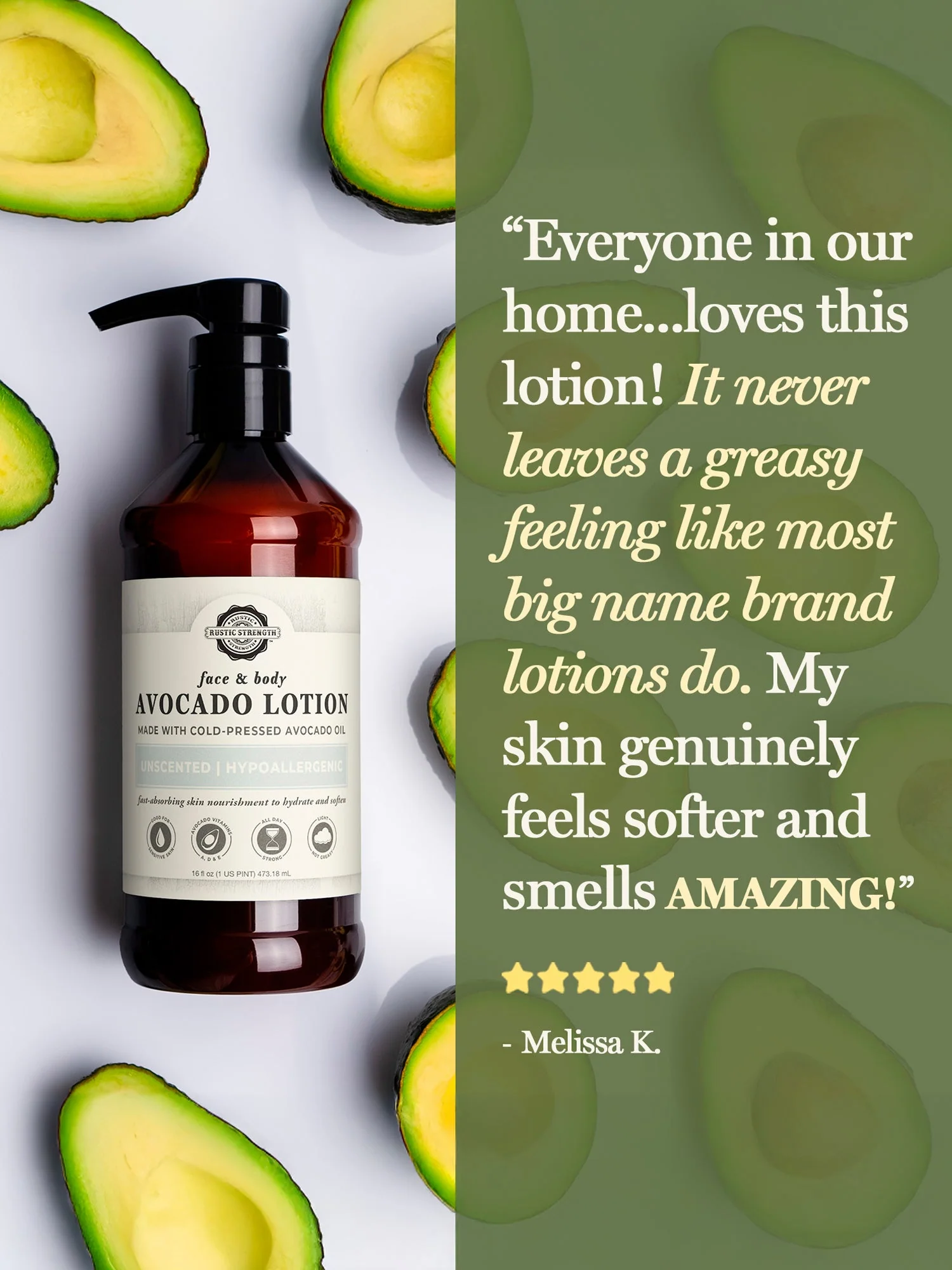 Avocado Lotion | Rosemary & Mint - Image 4