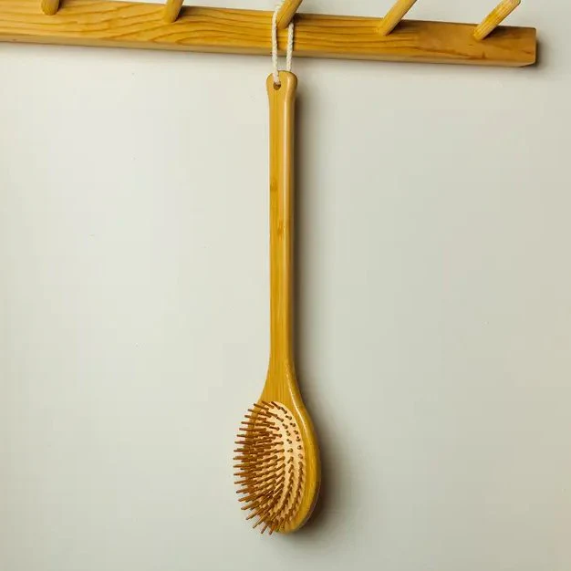 Bamboo Long Handle Back Massager