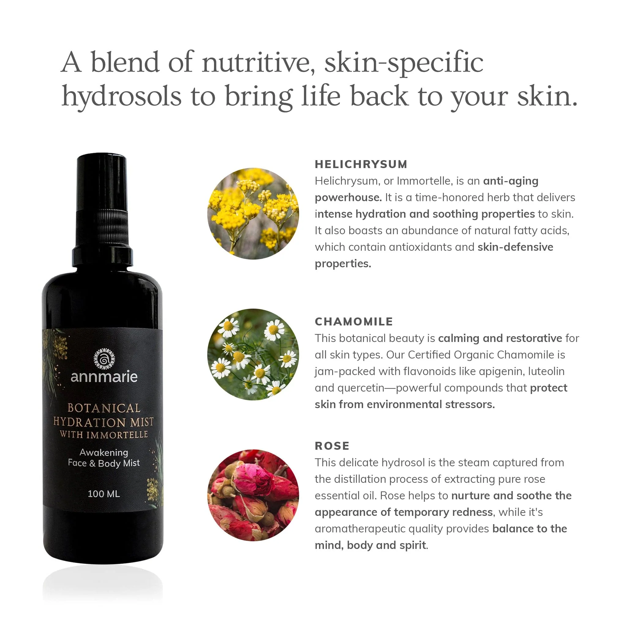 Botanical Hydration Mist With Immortelle (100ml) - Image 2