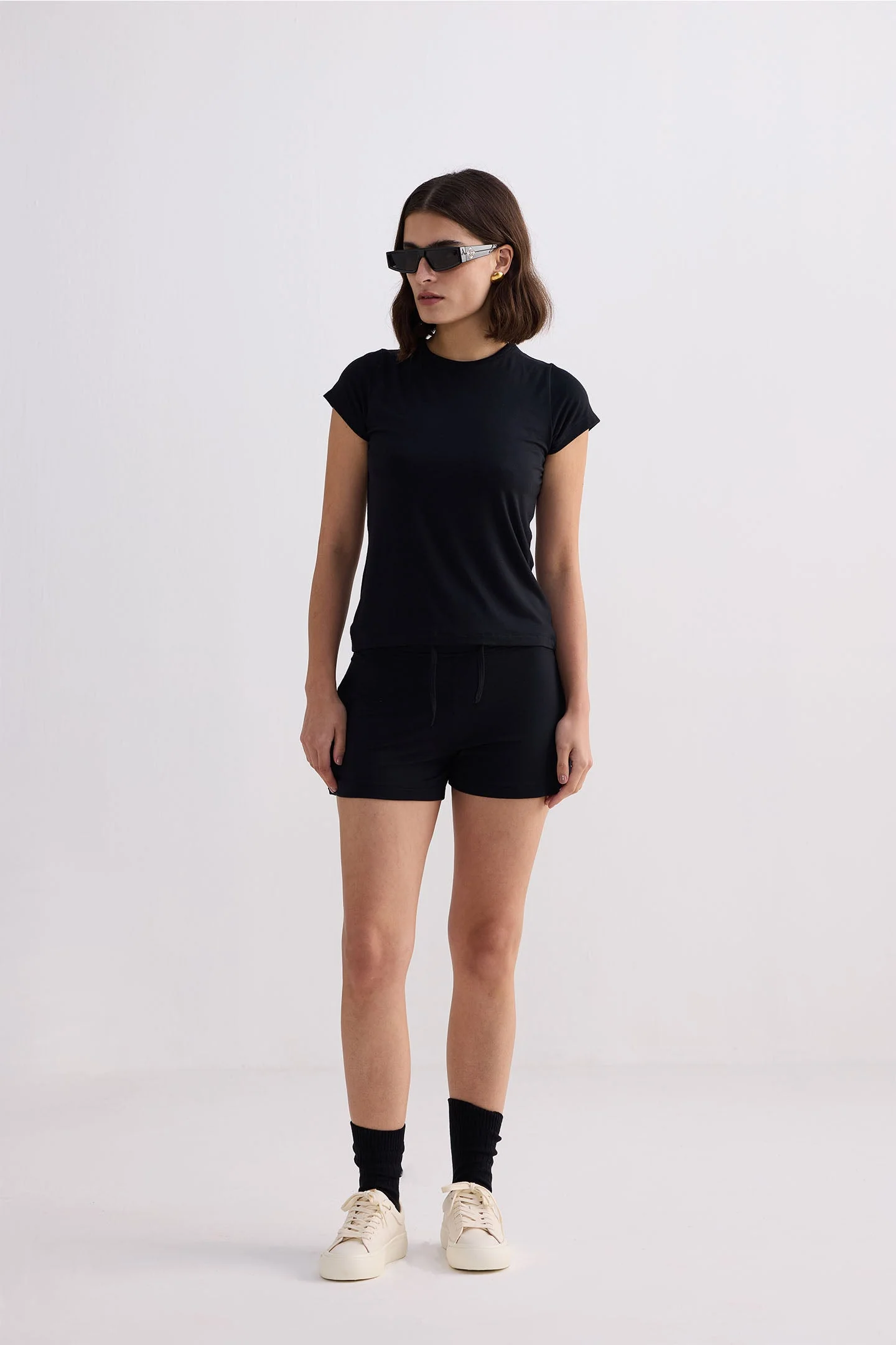 Essential Short Sleeve Tee in Black - Image 6