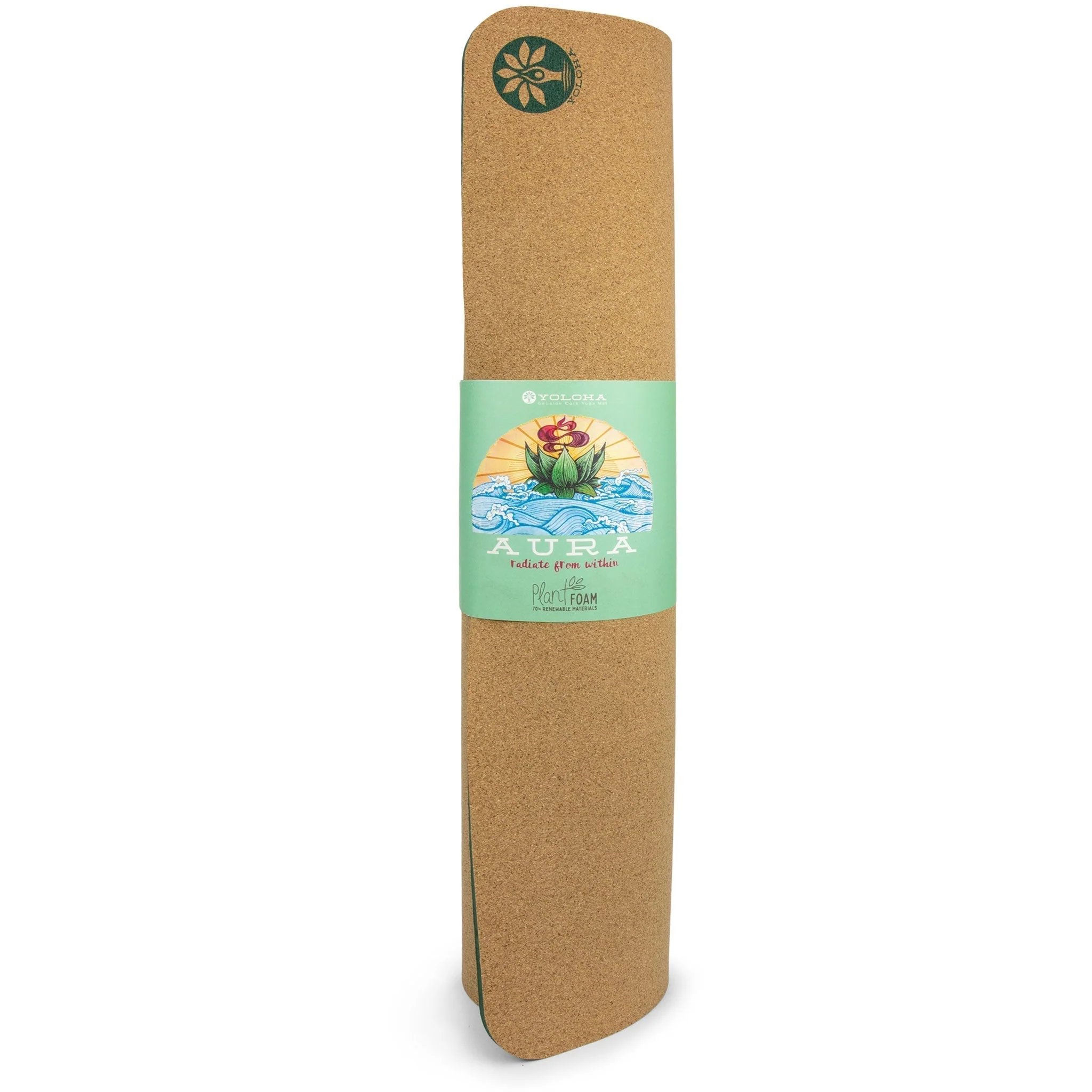 Infinite Bloom Aura Cork Yoga Mat - Image 3