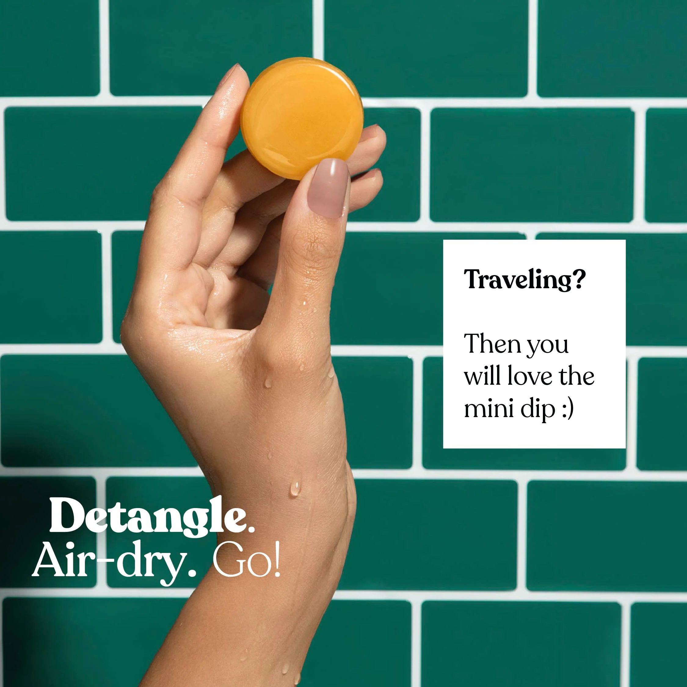 Mini Dip Sun Shield: Conditioner Bar & After Swim Detangler Fragrance Free - Image 5
