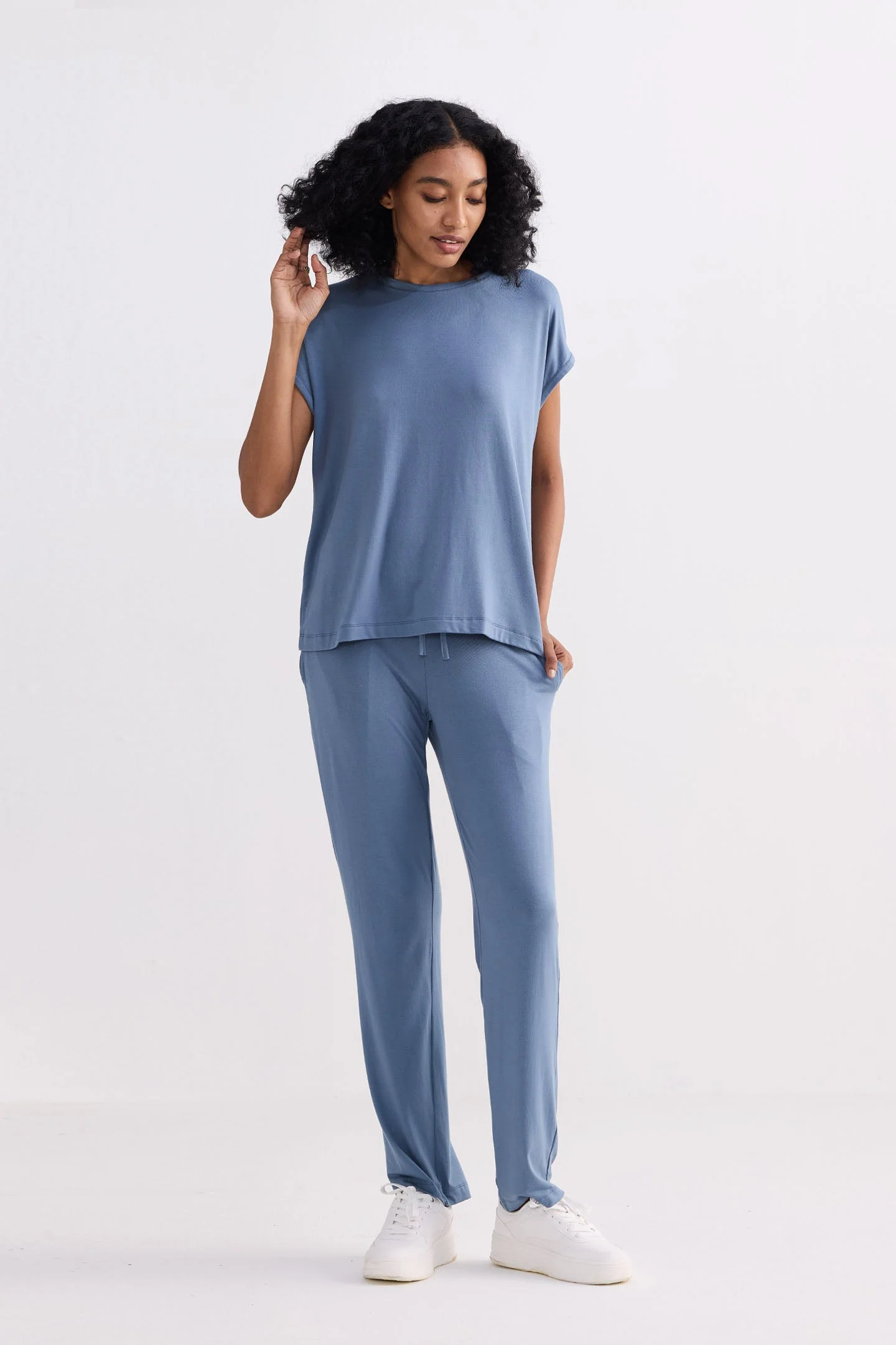 Relaxed Tee in Blue - Image 12