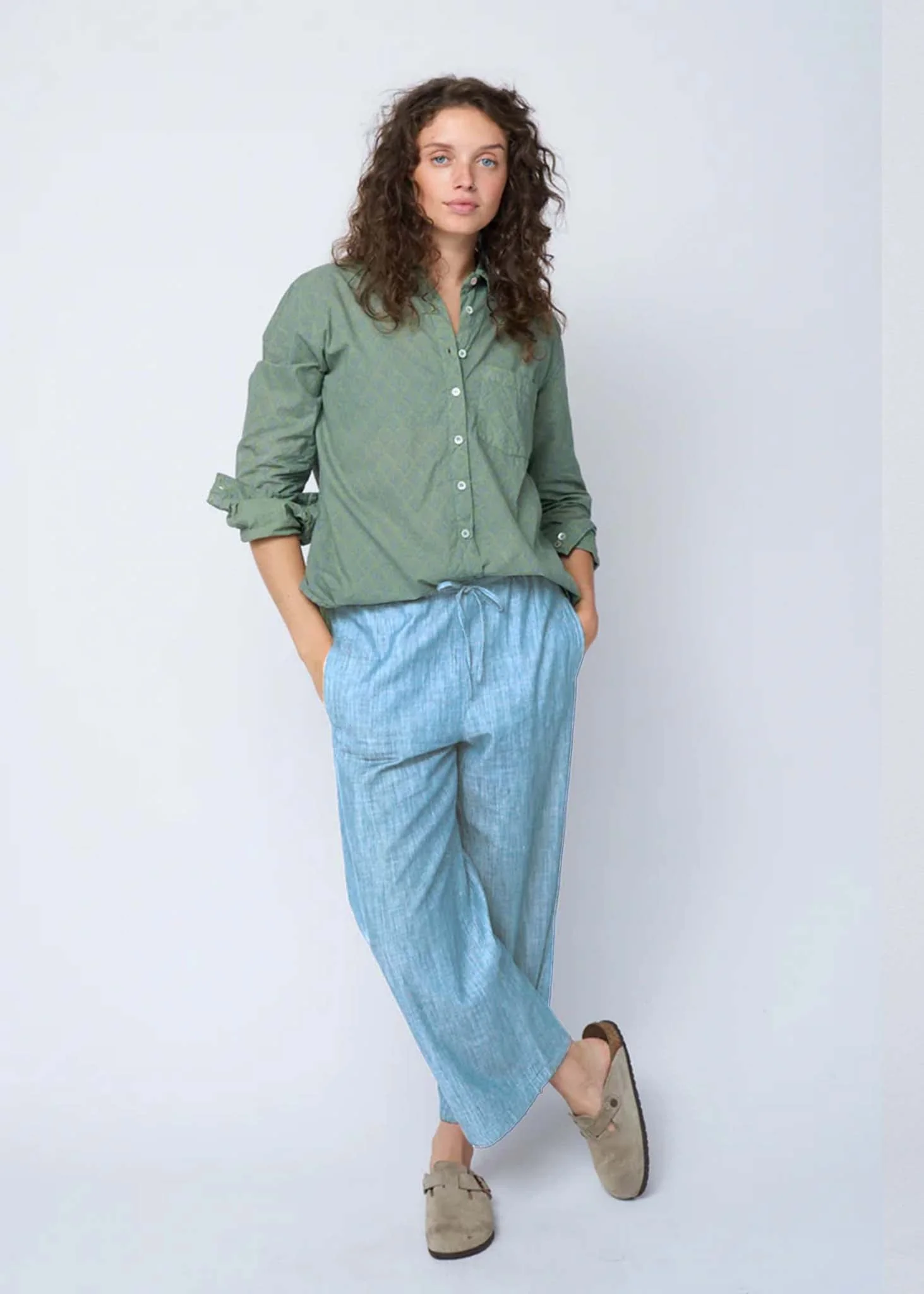 Shore Pant - Chambray Light Wash